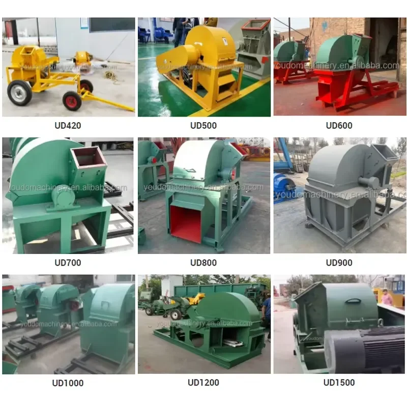Wood Crusher Briquette Pressing Machine Wood Pellet Making Machine Production Line Sawdust Machine for Biomass Charcoal Coal