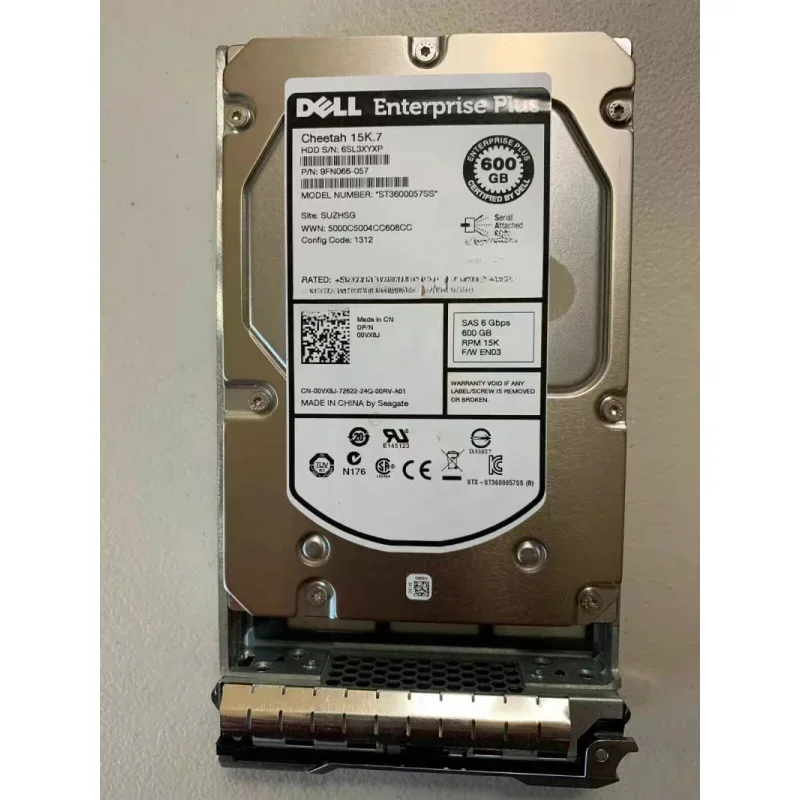 

For Dell 600G 15K 002R3X 00VX8J EqualLogic EQ Server Hard Disk