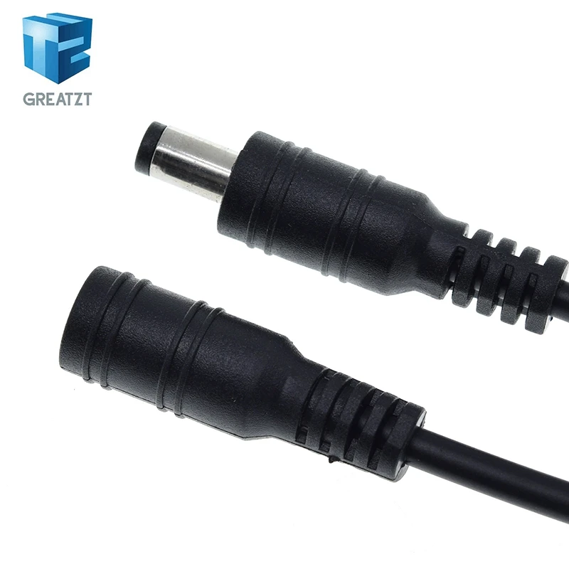 GREATZT 1Set 5.5x2.1 Plug DC male or Female Cable Wire Connector For 3528 5050 LED Strip Light For diy