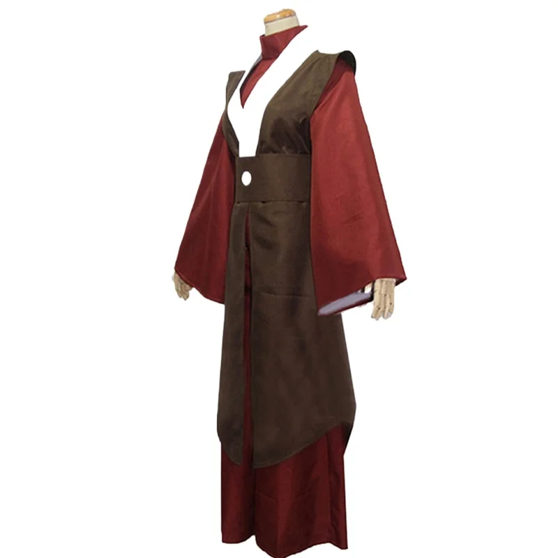 Anime Avatar The Last Airbender Mai Cosplay Costume Mai Red Top Pant Kinono Set Halloween Party Carnival Suits - view 6