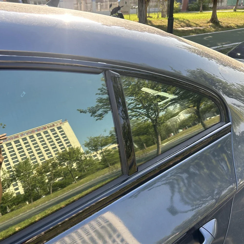 For Volkswagen CC 2009-2018 Sedan Window Chrome Delete Blackout ABC Pillars Glossy Black Stickers
