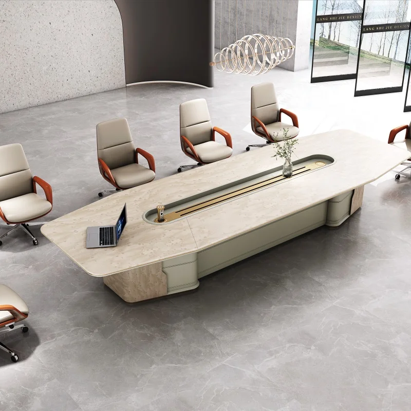 

Современный конференц-стол из массива дерева для домашнего офиса — премиальная экологичная и долговечная офисная мебель