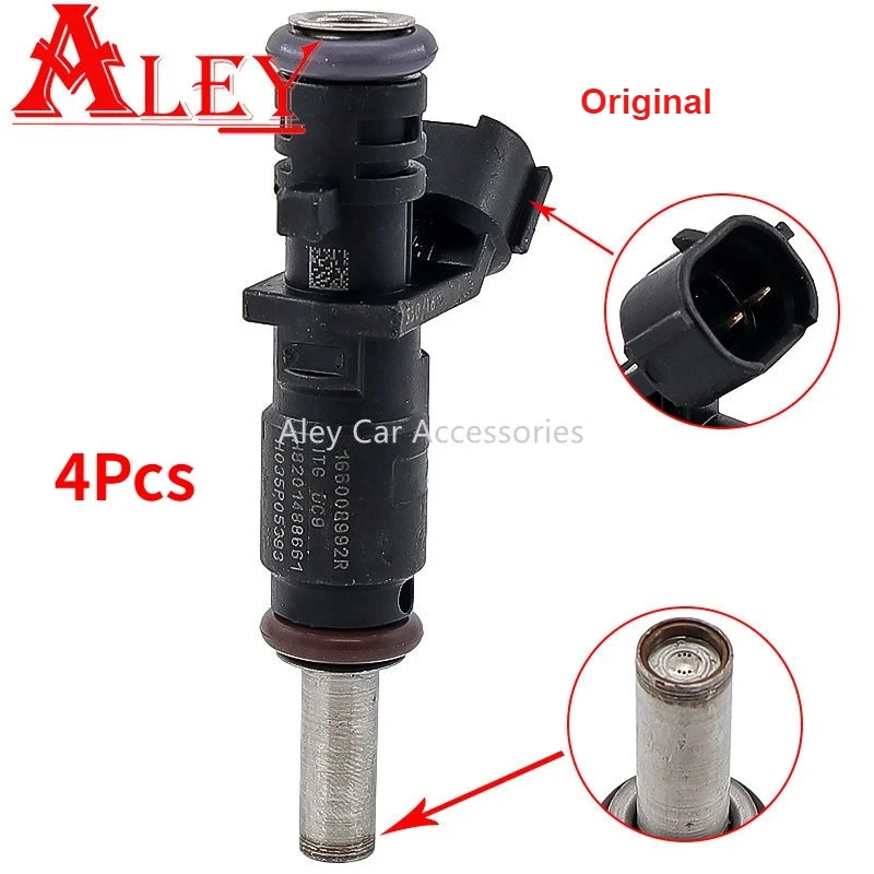 

4PCS 166008992R 16600-8992R 16600 8992R Fuel Injector For Renault Megane 4 Dokker Captur Duster Fluence Car Accessories
