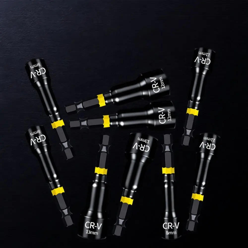 Magnetic Hex Socket Adapter For Power Drill Driver 6mm To 19mm Metric Nut Setter Impact Tool Bit Fastener Accessory