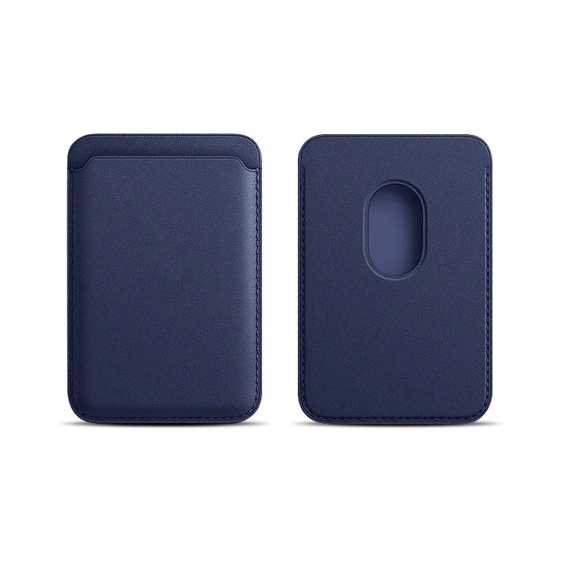 Magnetischer Kartenhalter aus Leder PU-Kartenhülle Ausweiskartenhalter Handy-Rückseitenaufkleber-Tasche für Magsafe iPhone 17 Kartenhalter-Abdeckung