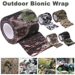 1-4PCS Camouflage Invisible Tape Elastic Wrap Tape Knee Finger Ankle Athletic Bandage Self Adhesive Sport Protector Camping Tool