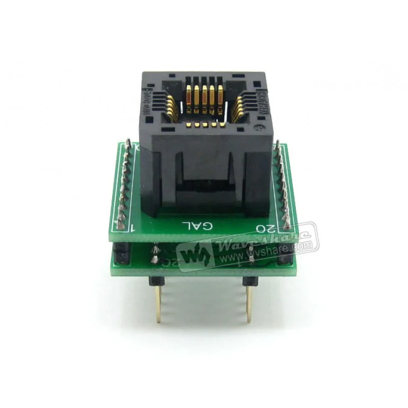 

Makerseek PLCC20 TO DIP20 SKU 3812 Waveshare PLCC20 TO DIP20, Programmer Adapter,