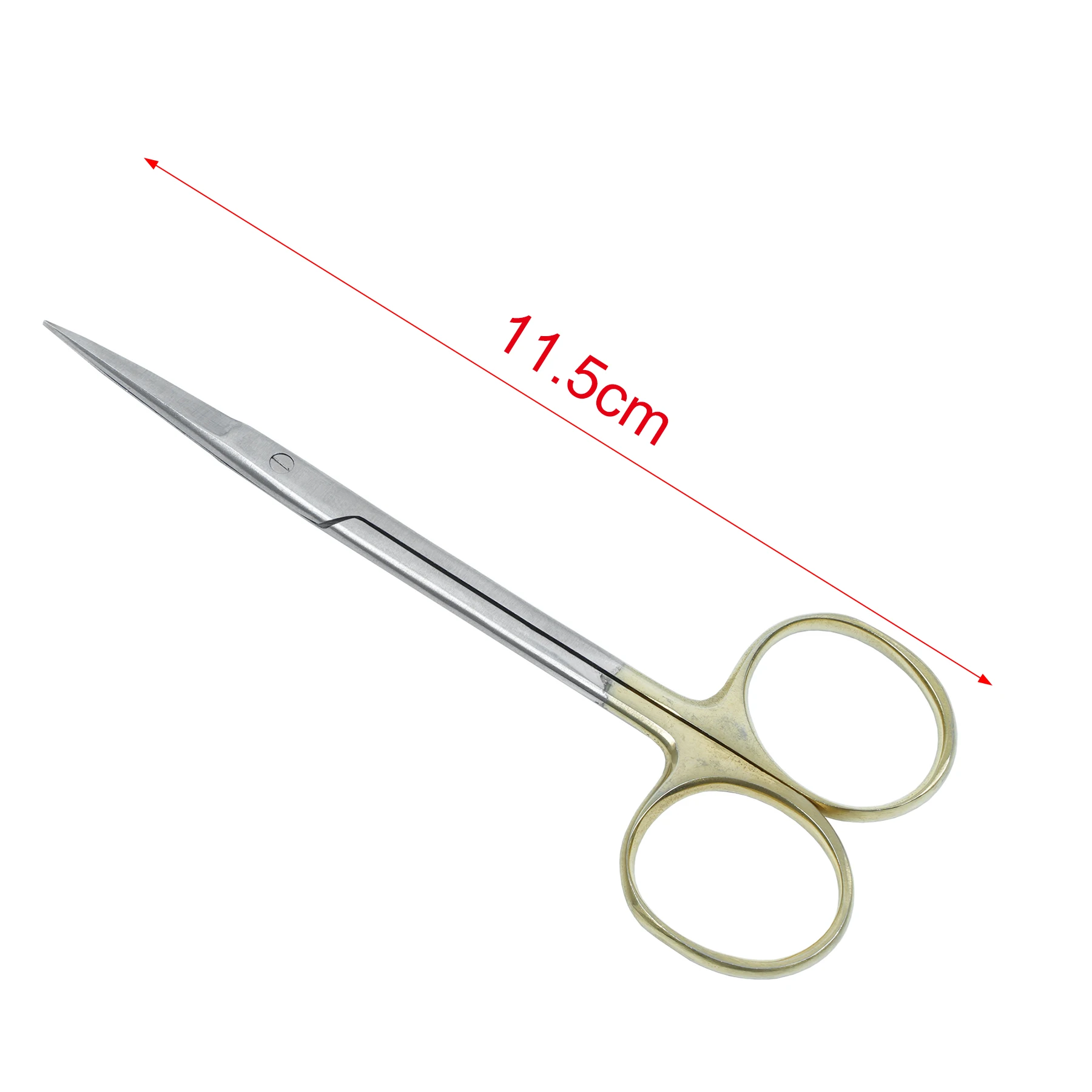 WELLCK 1 Pc Dental Tissue Scissors Stainless steel Surgical Forceps Straight And Curved Hemostatic Dental Scissors Dentist Tools