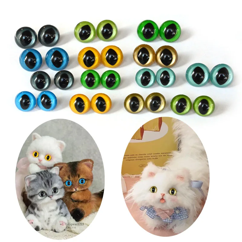 14/20 Stück 12-18mm Kunststoff-Sicherheitsaugen für handgefertigte Sicherheitsaugen, Häkelpuppen, Longan-Füllungen, Tiere mit Unterlegscheibe für DIY-Bastelarbeiten – Detail 2