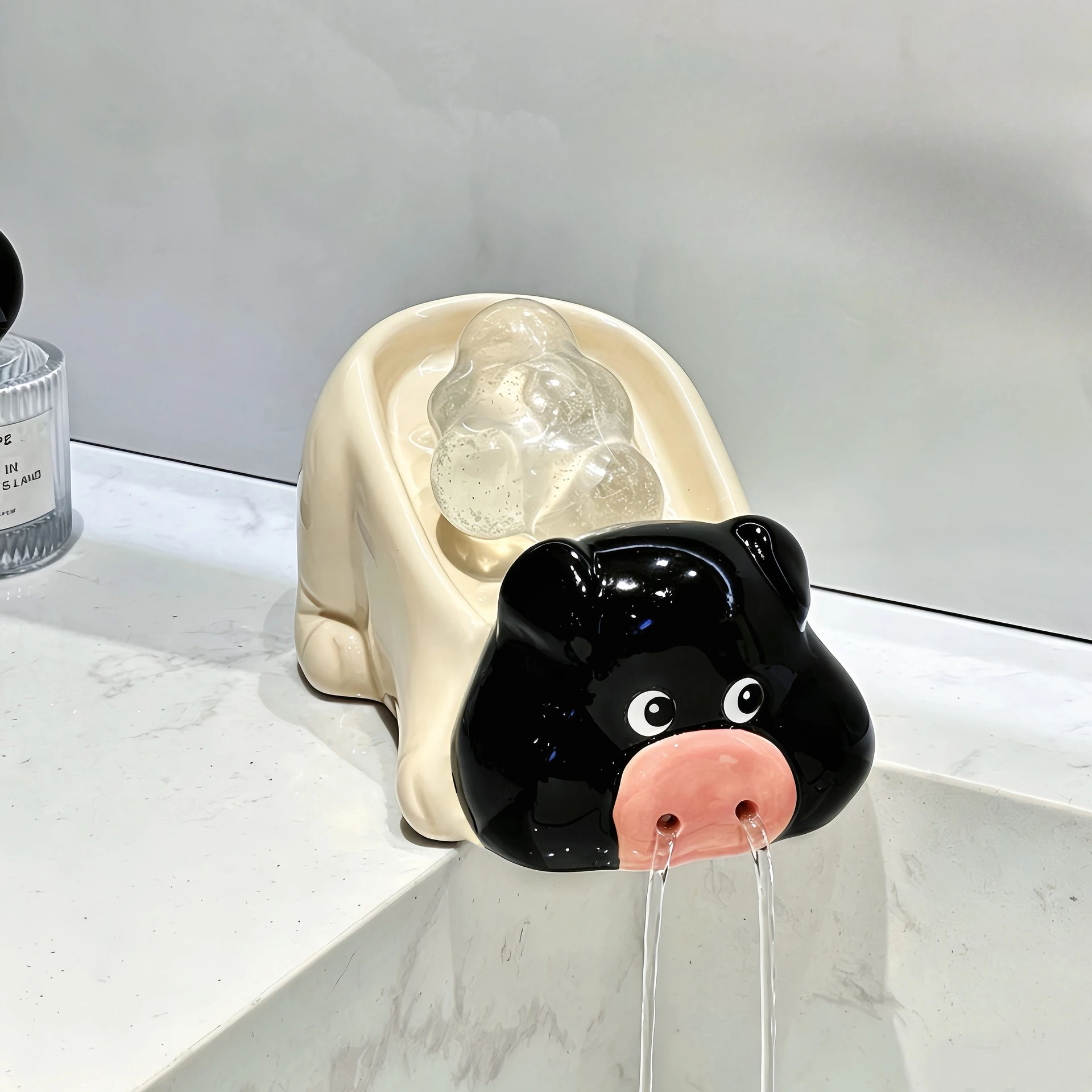 

Керамическая мыльница Zhuyu Pig для ванной комнаты с дренажем, креативный дизайн, для хранения в ванной