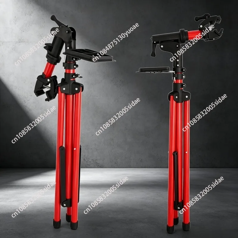 Foldable Bicycle Repair Stand Aluminum Alloy Bike Repair Maintanance Frame Adjustable Bike Storage Parking Rack