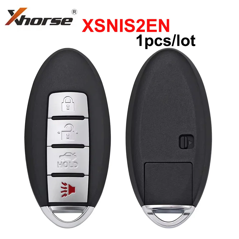 

Xhorse XSNIS2EN N.I.S Style 4 кнопки VVDI2 MINI Tool Max Pro Универсальный смарт-ключ с функцией приближения для автомобильных ключей Nissan