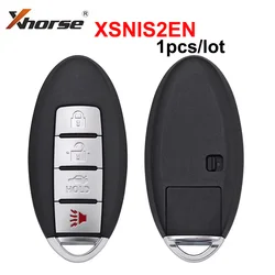 Xhorse XSNIS2EN N.I.S 스타일 4 단추 VVDI2 미니 도구 맥스 프로 범용 스마트 키 근접 기능, 닛산 자동차 키용, 1 개