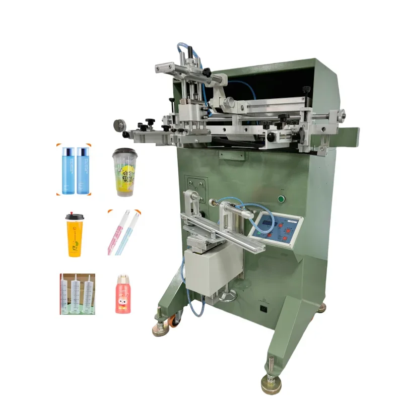 milk tea cup cylindrical  shampoo bottle plastic cups colorful cup printing machine silk screen printing machine