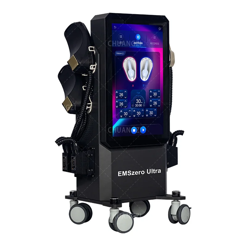 Emszero Body Sculpting Machine 4 Handle R-F EMS Hiemt Muscle Build Fat Reductions Ultra Device