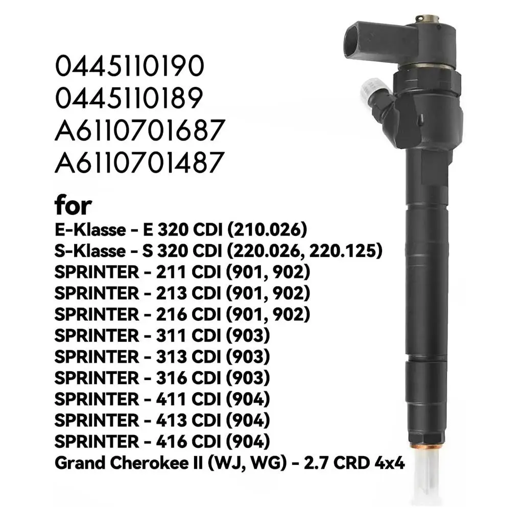 Diesel Fuel injector nozzle Easy To Install Efficient For Mercedes Dodge Freightliner Sprinter 0445110190 0445110108 0445110189