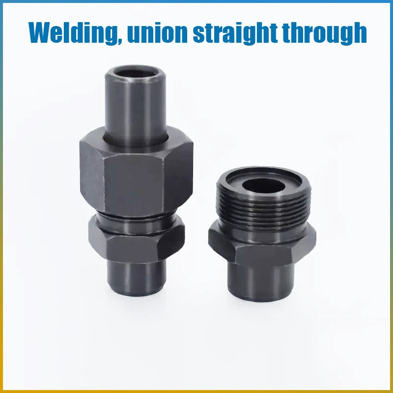 Carbon Steel Welded Straight High Pressure Metric Thread M16~M52 Nut Sleeve Joint Weld Fittings 10~42mm Transition Joint