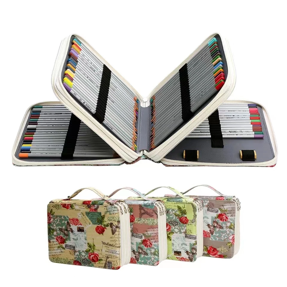 252-hole Pen Curtain Creative Sketching Multifunctional Large-capacity Painting Student Pencil Case Set