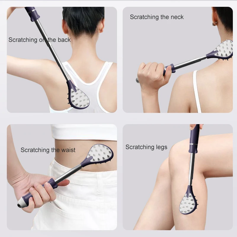 Tickle Scratch Itchy Scratch Portable Scratcher Telescopic Scalable Scratch Back Scratch Tool Portable Point Massage Stick