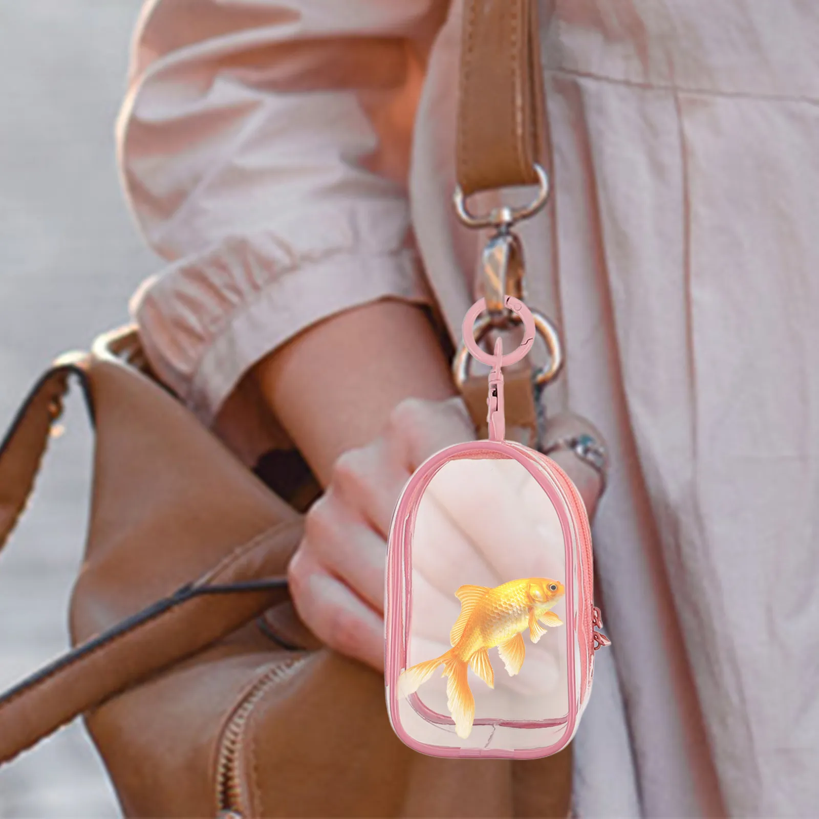 

Набор из 4 прозрачных сумок-чехлов с брелоком для мини-фигурок, портативные водонепроницаемые чехлы для переноски фигурок, органайзеры для коллекционных предметов, для путешествий