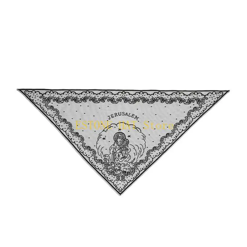 

49MF классическая вуаль с кружевной отделкой для женщин, шаль, стильный кружевной платок-мантилья для молитвы и модный аксессуар