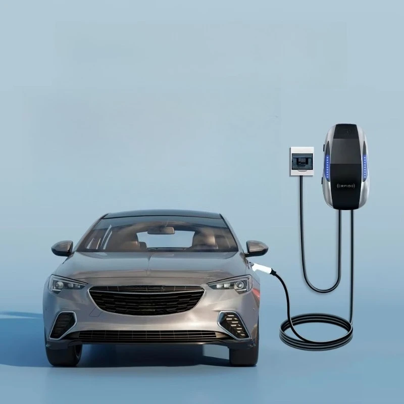 V2G V2H Car Charging Socket 32A Plug-In Point for WiFi APP Smart 7kW Type2 Electric Vehicle Charger New 5m Cable