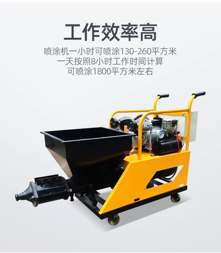 Small multi-functional powder wall machine Plastering machine Automatic putty spraying machine manufacturer