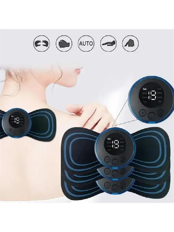 Muscle Electric Massager 2/3/4 Pcs EMS Neck Massage Machine 8 Modes 19 Levels of Strength Vibrater Instrument Treatment