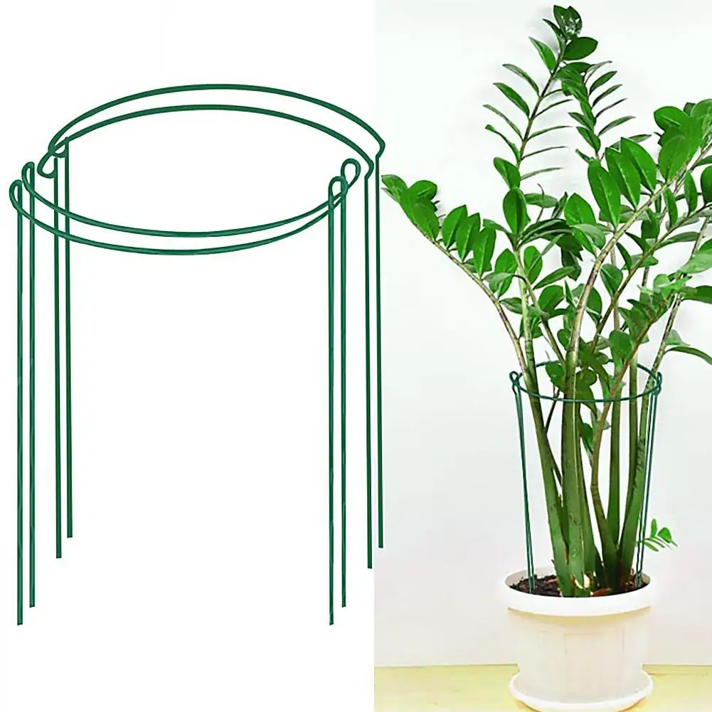 2Pcs Plant Support Stakes, Garden Flower Support Sticks, Plant Climbing Trellis Support Rack For Indoor Outdoor Plants
