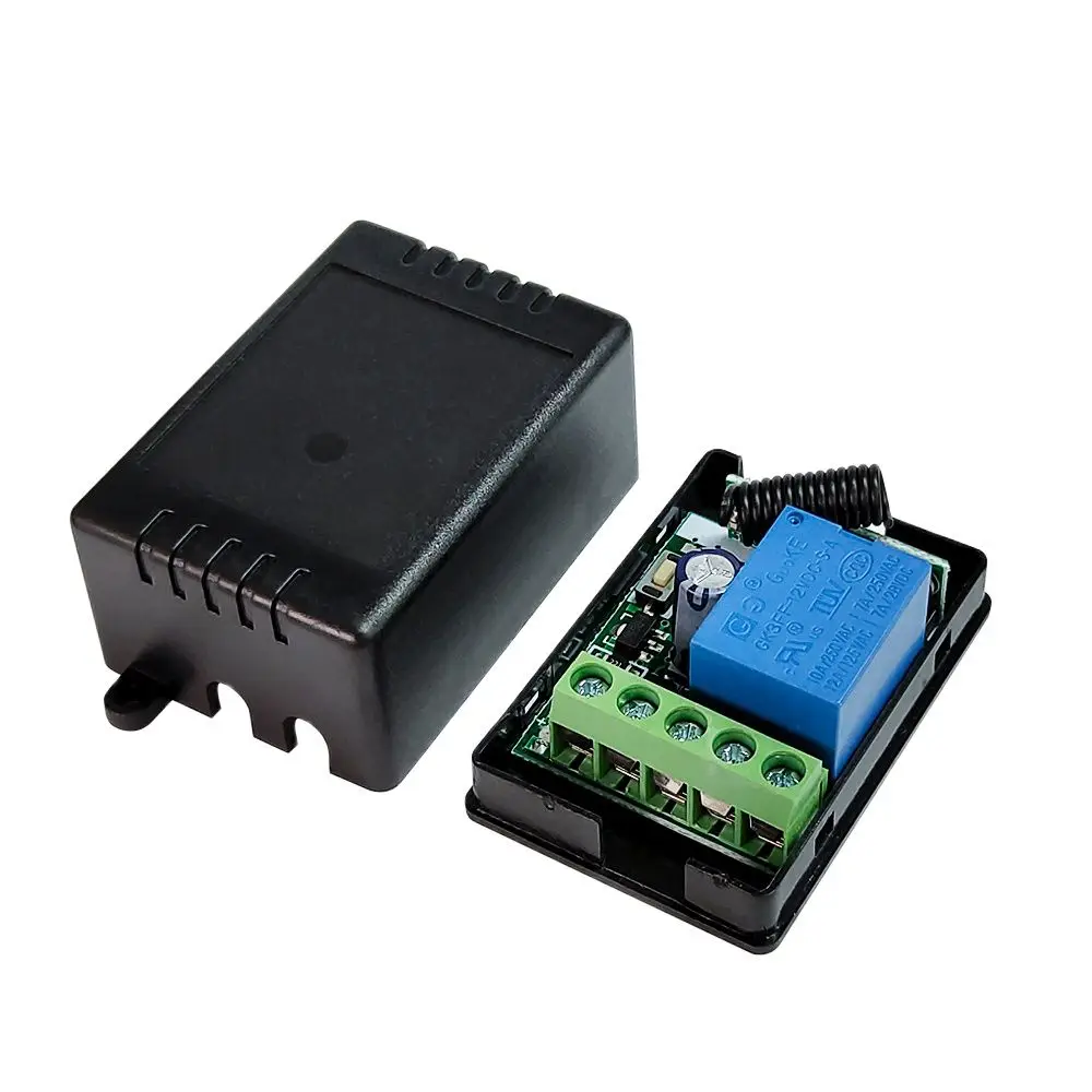 

1pcs rf433Mhz receiver Universal Wireless Remote Control Switch DC 12V 1CH Relay Receiver Module RF Transmitter 433 Mhz Controls