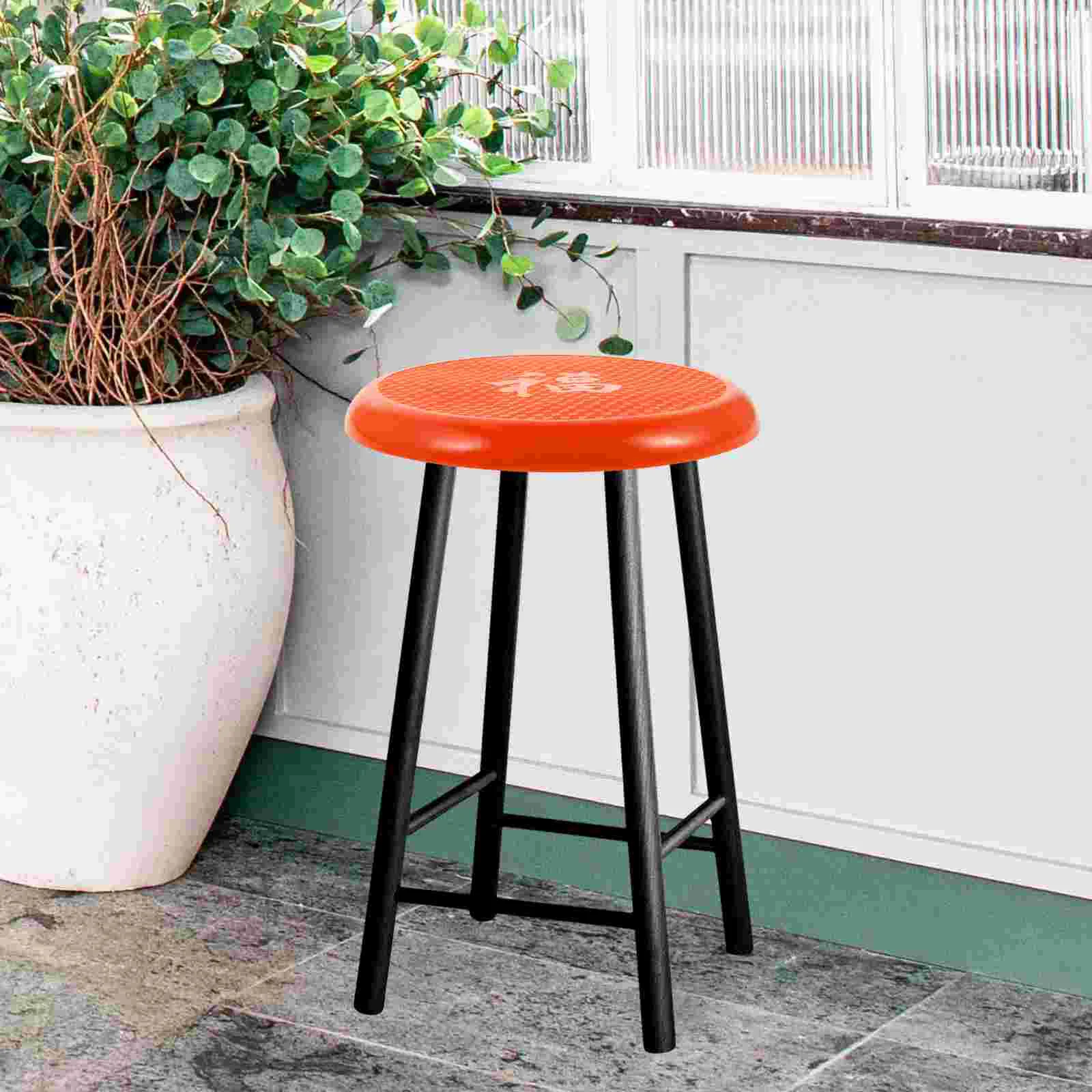 Round Stool Panel Chair Replacement Seat Seating Part for Home Plastic Canteen Supply Portable Garden