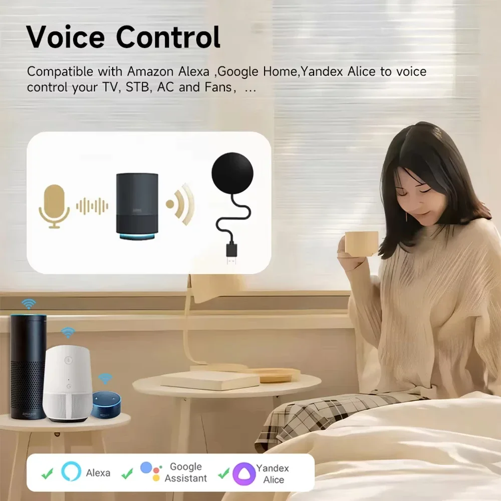 Tuya WiFi/ZigBee Smart PIR Sensor كاشف حركة بالأشعة تحت الحمراء لجسم الإنسان لأمن المنزل متوافق مع Alexa & Google Home