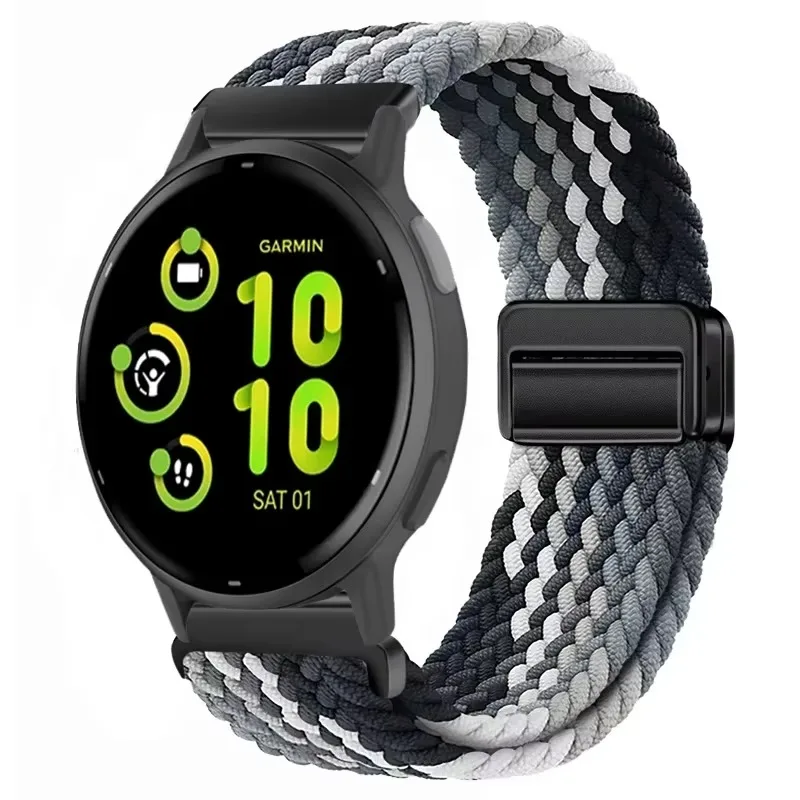 20mm 22mm Nylon Strap for Garmin Vivoactive 6 5/Move Trend/Venu 3 2 Wristband for Garmin Forernuuer 965 955 265 255 165 55 Strap