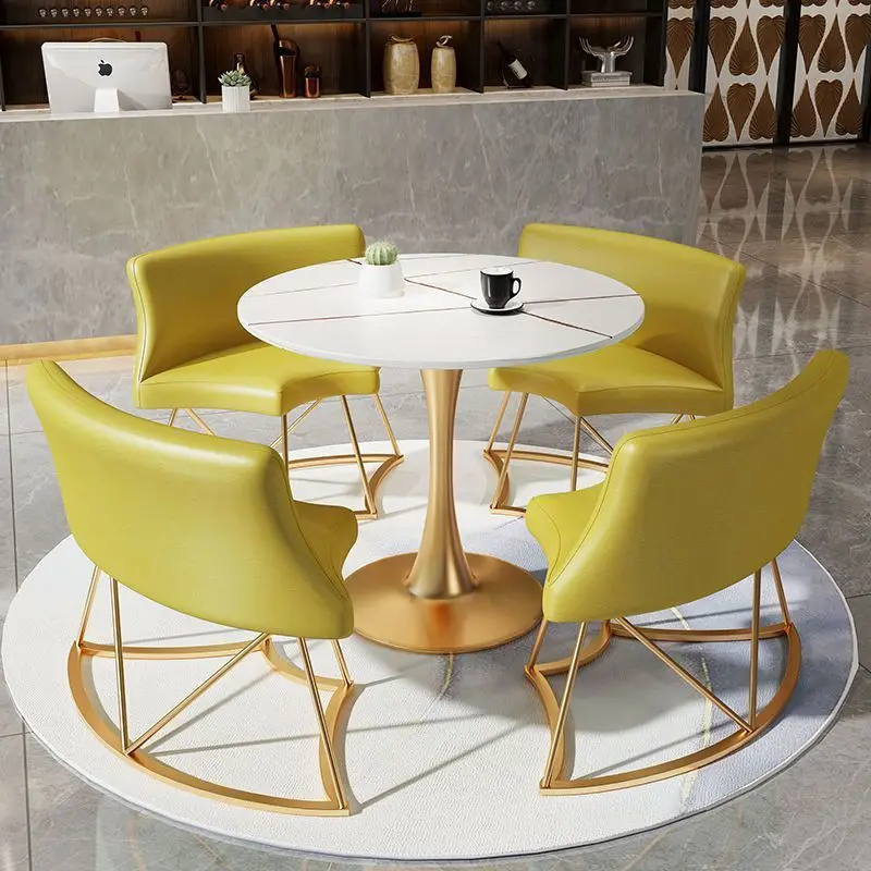 Rock Slab, Tea Table, Dining Table, Negotiation, Table and Chairs, Combination, Balcony, Leisure, Living Room, Chairs, Table