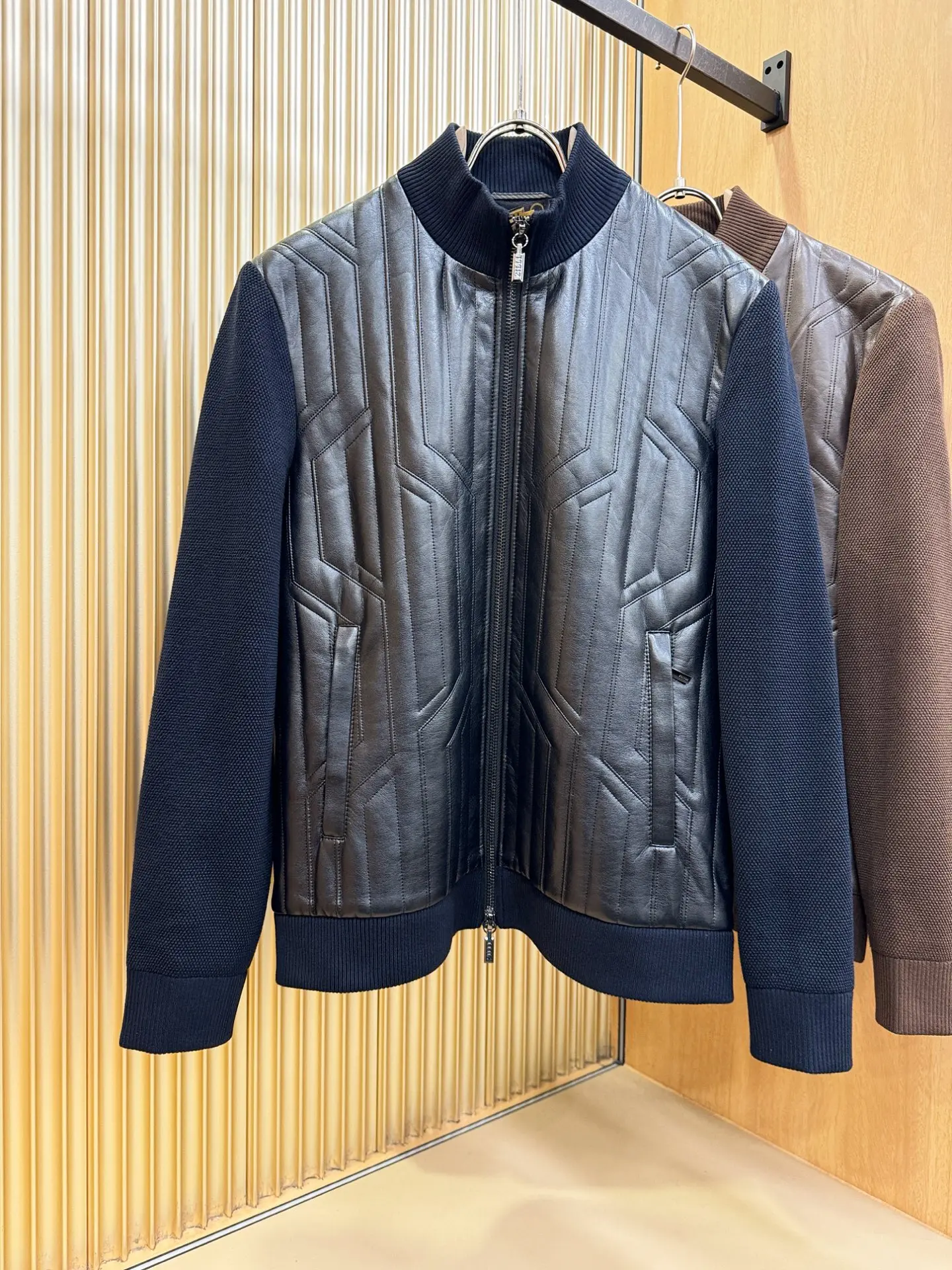 

OECHSLI Jacket men 2025 Autumn Winter New Straight business casual zipper comfortable splice high quality Coat size M-3XL