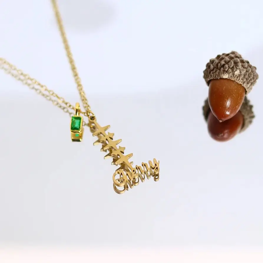 

Ожерелье Todorova с именной гравировкой и звездным узором, из нержавеющей стали, золотистого цвета, в богемном стиле, с геометрическим дизайном звезды, чокер, ювелирное украшение, подарок для женщин