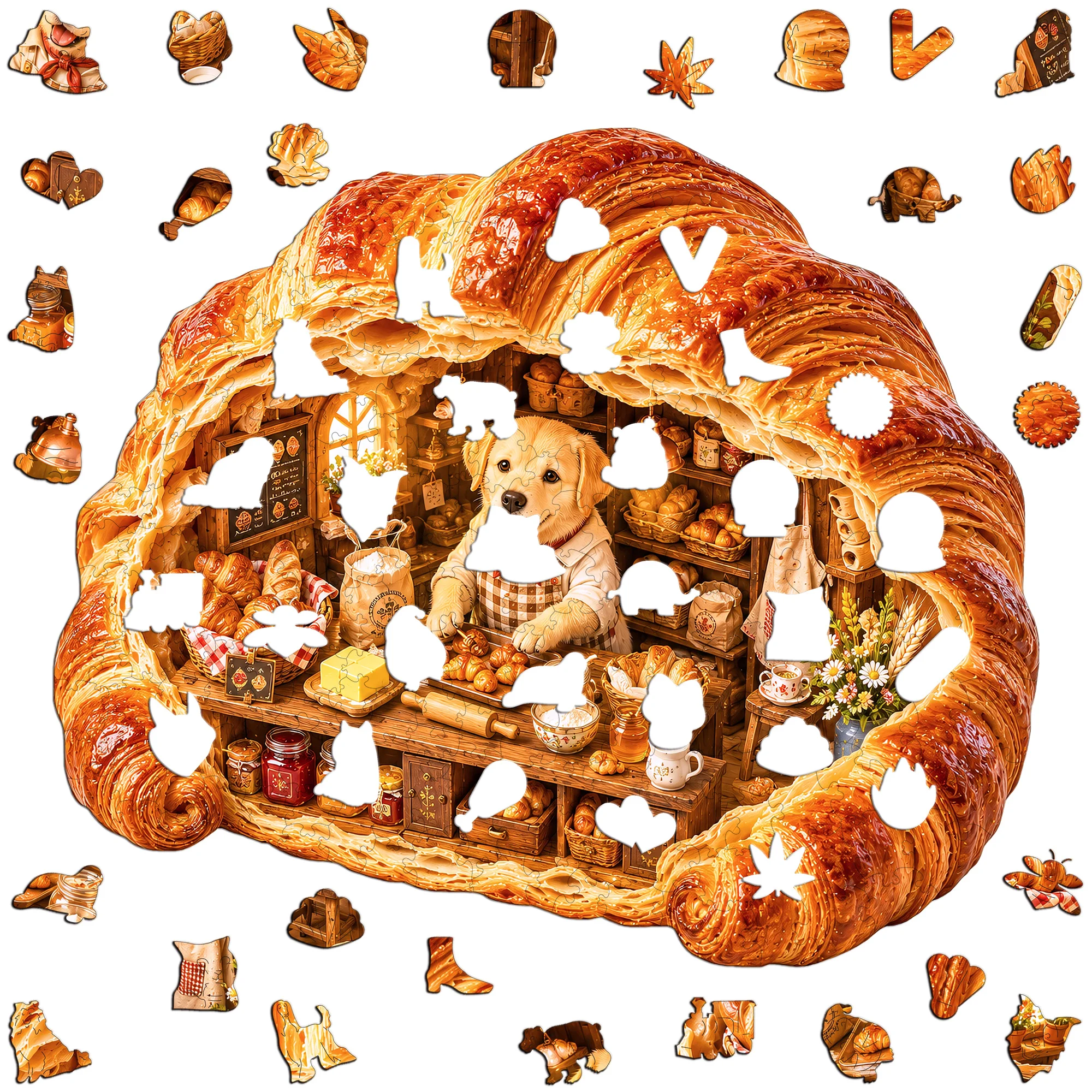 Toaster Flat Wooden Puzzle Animal Puzzle Toy Animal Jigsaw Puzzle Unique Gift for Any Occasion Gift for Teens Kids