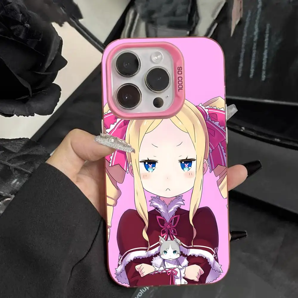 حافظة لهاتف آيفون 17 16 15 14 13 12 11 X XR XS 8 7 Pro Max Plus غطاء وردي شفاف فاخر #2