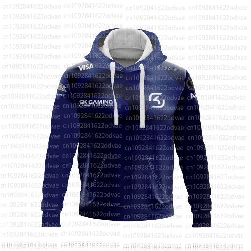 2024 New Esports Player Game Jersey Uniform SK Gaming The Dream Short Sleeve Hoodie Men Esport Team Fans 3D printing Autumn Tops