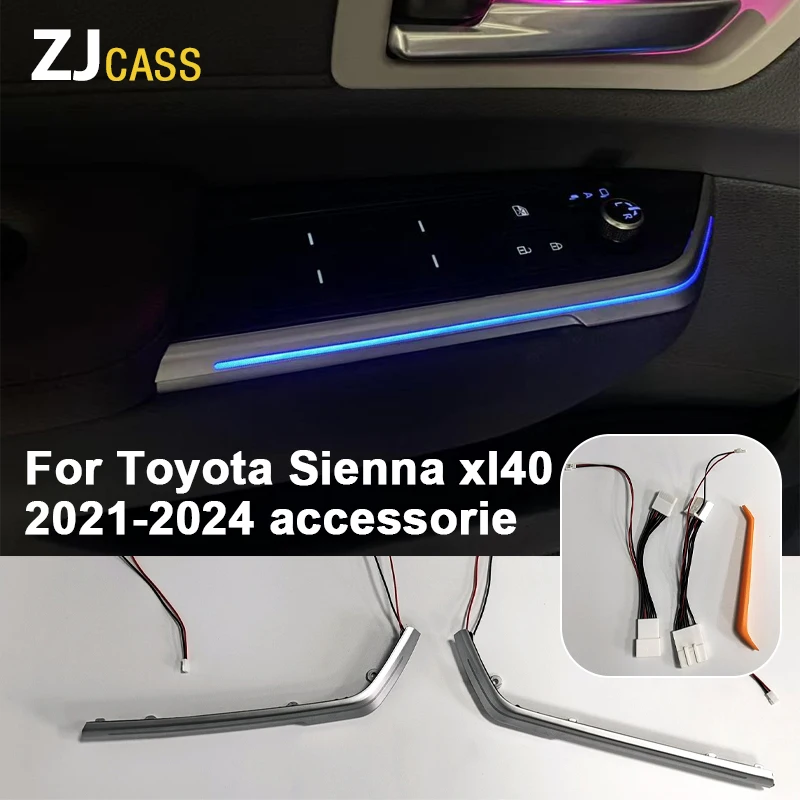 

Для Toyota Sienna xl40 2021-2024 аксессуар Внутреннее окружающее освещение дверная ручка лампа атмосферная