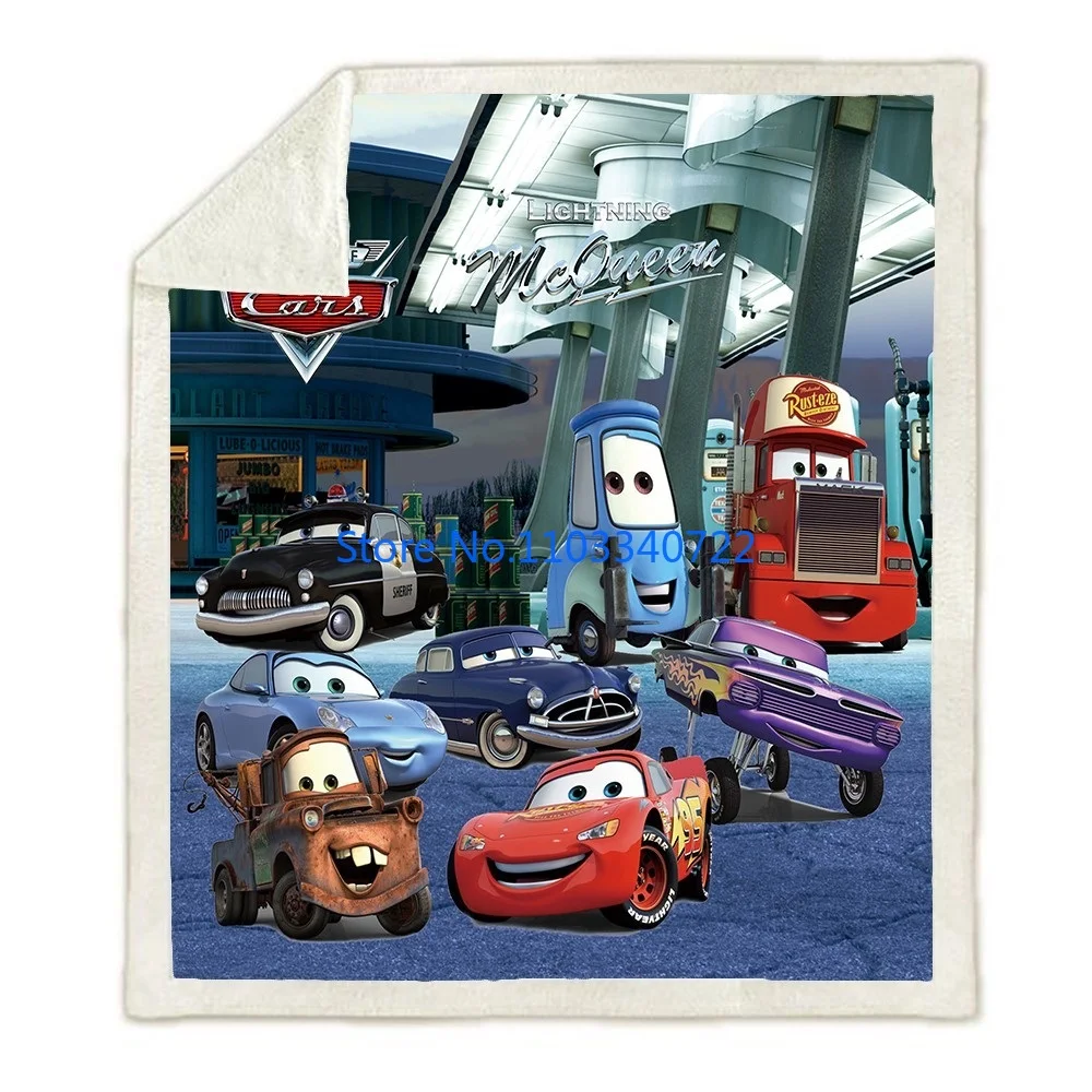 

Anime Boys Lightning McQueen Cars Flannel Kids Blanket Throw for Bed Sofa Nap Blankets 150x200cm Boy Girl Festival Gift