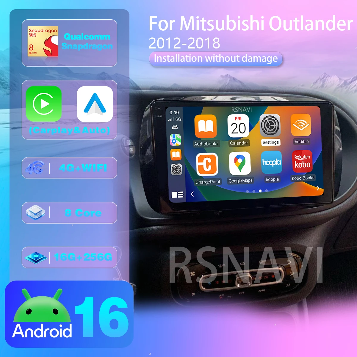 Android 16 Carplay Auto Car Radio Multimedia Player For Smart 453 Fortwo 2014 2015 - 2020 Autoradio Plug and Play Snapdragon