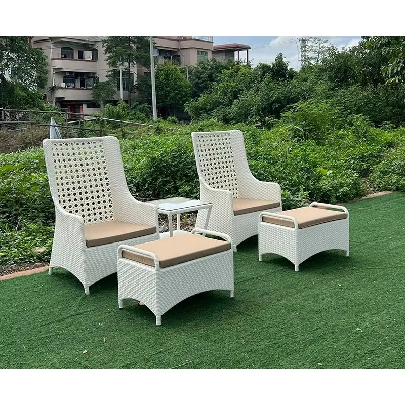 Factory Direct Compatible With Outdoor Table and Chair Combination Courtyard Balcony Coffee Table Modern Simple Leisure Room