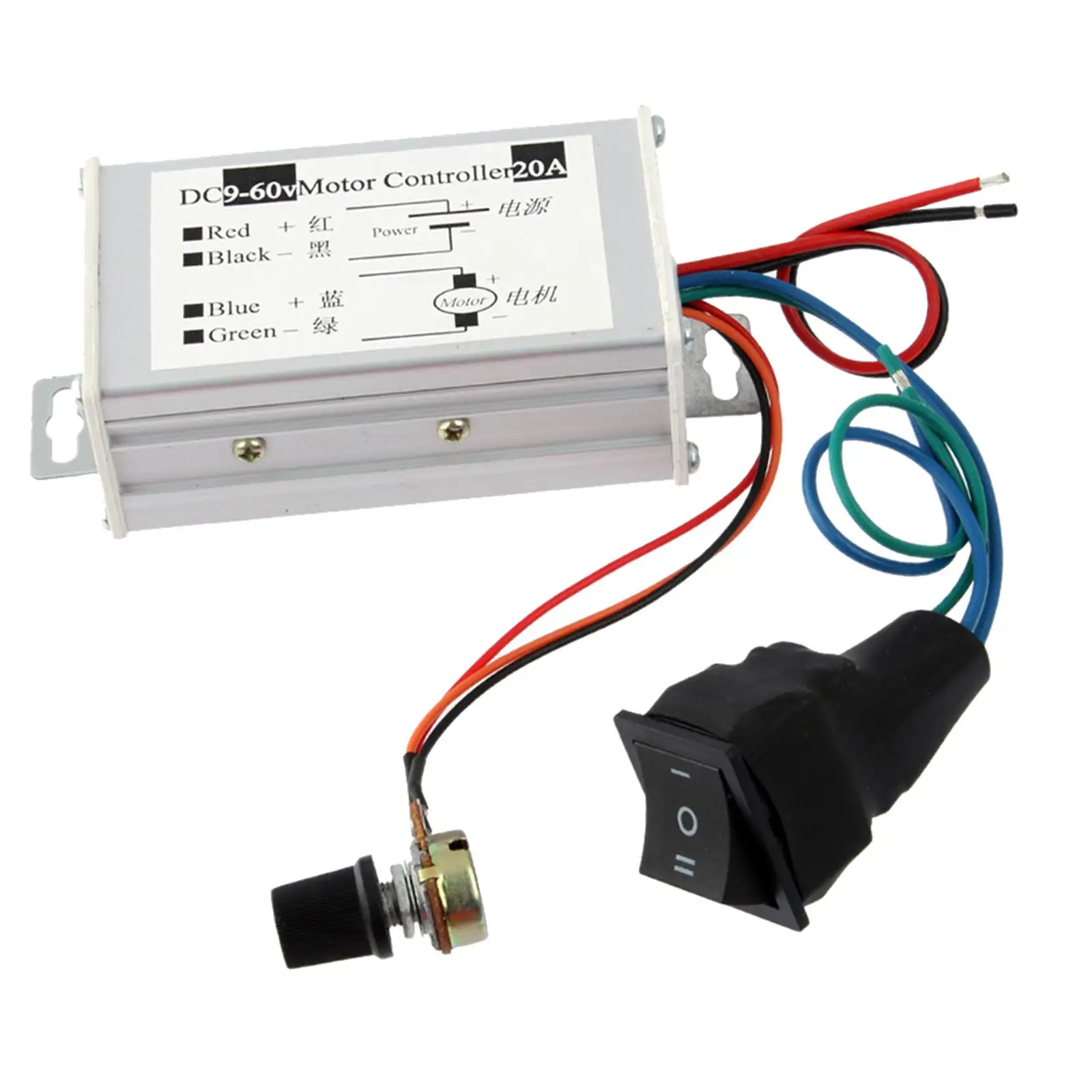 Reversible DC Motor Speed Control Unit PWM 5 to 95 Percent Soft Start 9V 60V for Maker Workshop