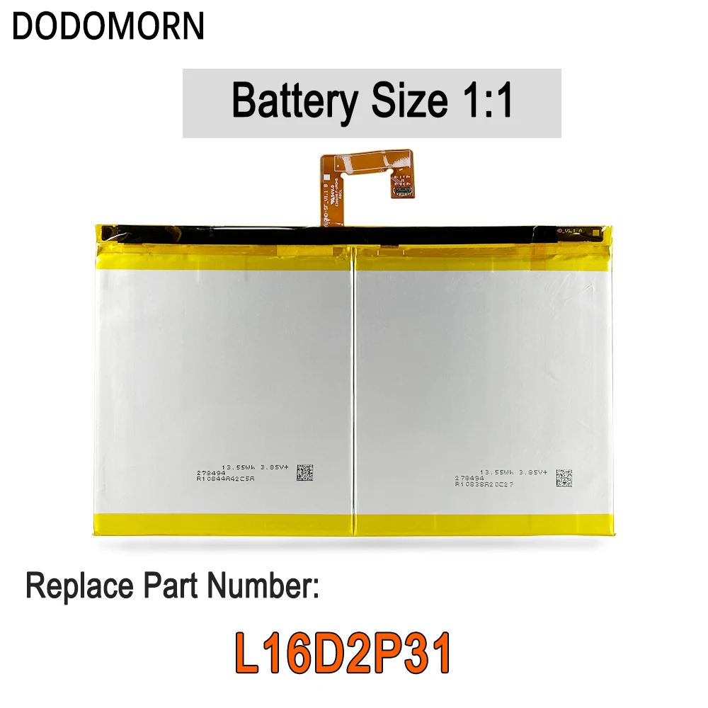 New L16D2P31 Tablet Battery For Lenovo Tab4 10 Plus TB-X304F TB-X304L TB-X704F TB-X704L TB-X504F TB-X705F With Repair Tools