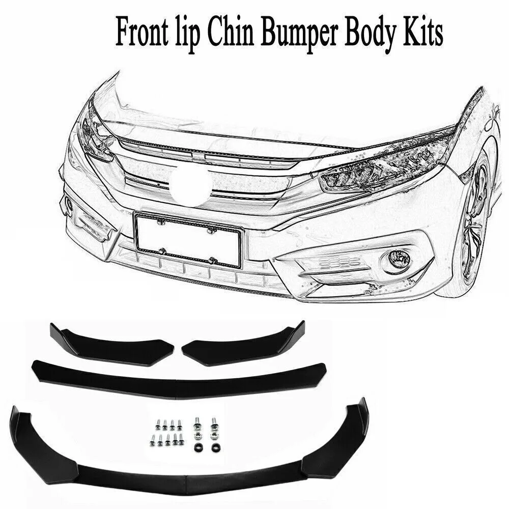 For Benz W211 W212 E Class E250 E350 Front Bumper Lip Splitter Spoiler Carbon LK United States