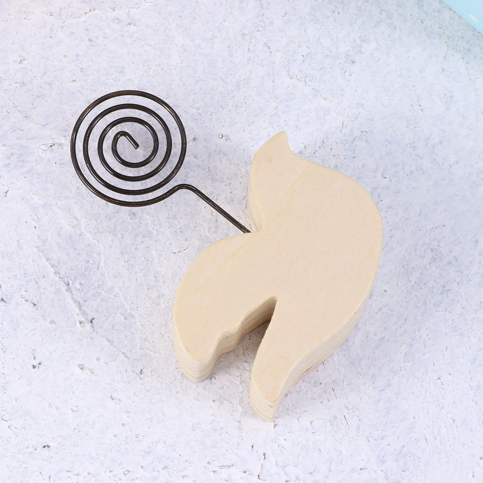 Wooden Animal Message Stander Photo Paper Clip Desk Holder for Table Numbers Name Cards Menus Notes Home Office Wedding Decor