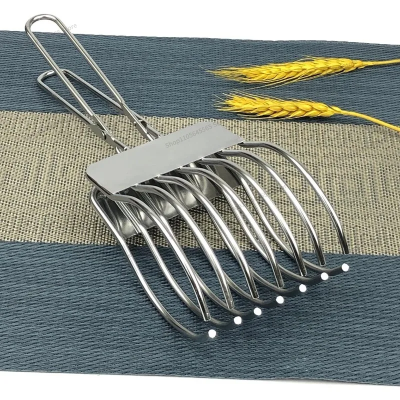 For  Stainless Steel Slicer, Bread and Barbecue Slicer, Bread Clip, Household Outdoor Multifunctional Portable Barbecue Clip