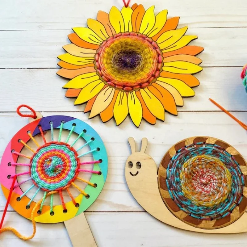 Mother's Day DIY Sunflower Knitting Board Home Diy Cross Stitch Knitting Frame For Mother's Gift