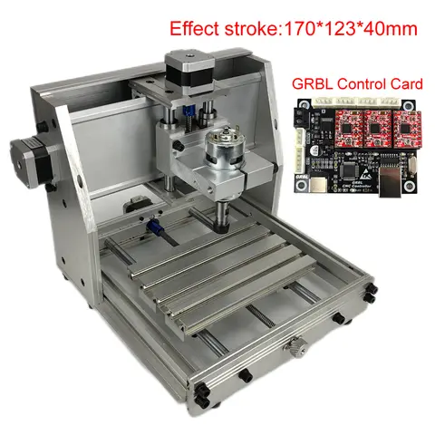 알루미늄 미니 CNC 프레임 키트, T8 나사 775 스핀들 모터, ER11 콜릿 척, DIY CNC 조각 기계 스트로크 XYZ 170x120x40mm